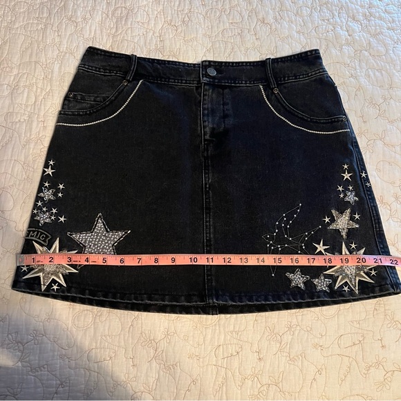 Spell Celestial Embellished Denim Skirt - Picture 10 of 15